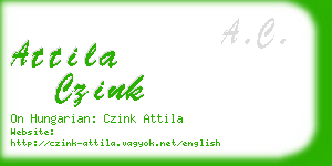 attila czink business card